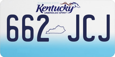 KY license plate 662JCJ