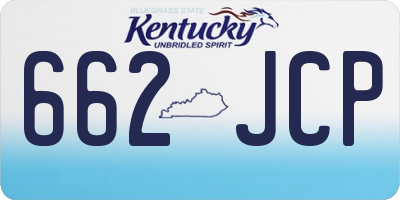 KY license plate 662JCP