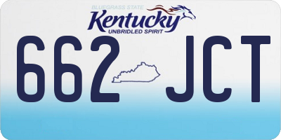 KY license plate 662JCT