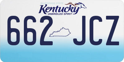 KY license plate 662JCZ