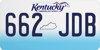 KY license plate 662JDB