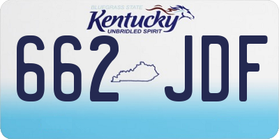 KY license plate 662JDF