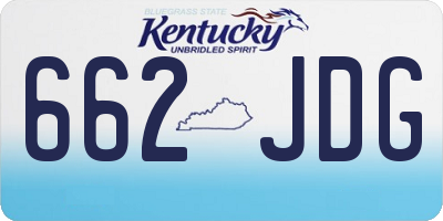 KY license plate 662JDG