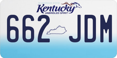 KY license plate 662JDM
