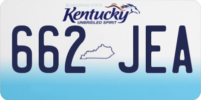 KY license plate 662JEA