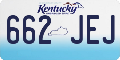 KY license plate 662JEJ