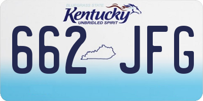 KY license plate 662JFG