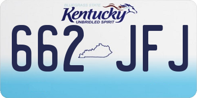 KY license plate 662JFJ