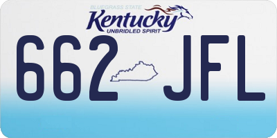 KY license plate 662JFL