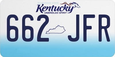 KY license plate 662JFR