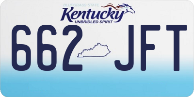 KY license plate 662JFT