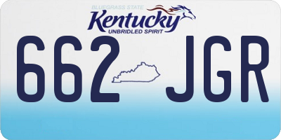KY license plate 662JGR