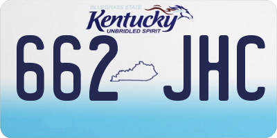 KY license plate 662JHC