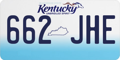 KY license plate 662JHE
