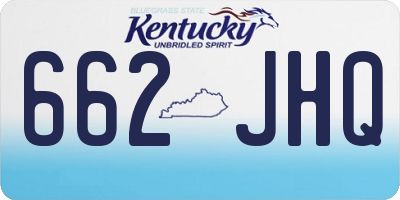 KY license plate 662JHQ