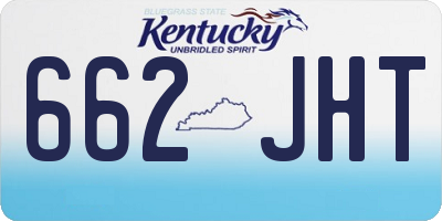 KY license plate 662JHT