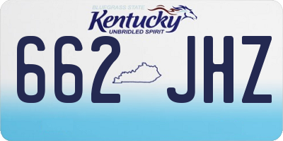KY license plate 662JHZ