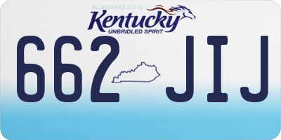 KY license plate 662JIJ