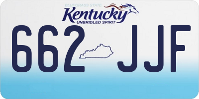 KY license plate 662JJF