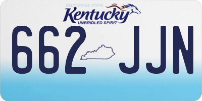 KY license plate 662JJN