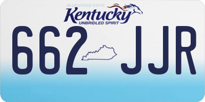 KY license plate 662JJR