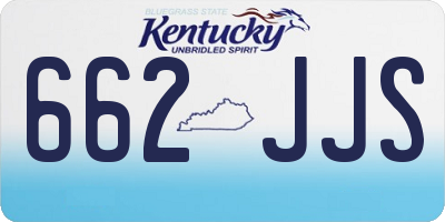 KY license plate 662JJS
