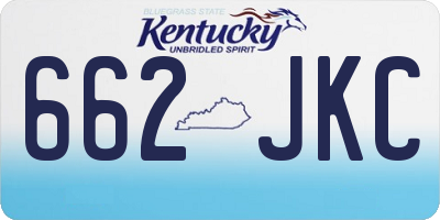 KY license plate 662JKC