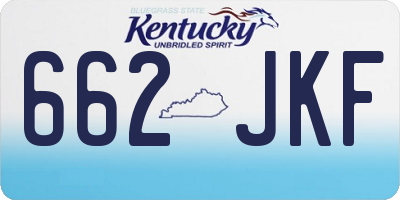 KY license plate 662JKF