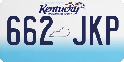 KY license plate 662JKP