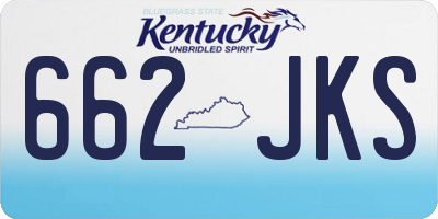 KY license plate 662JKS