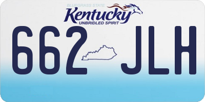 KY license plate 662JLH