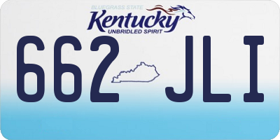 KY license plate 662JLI