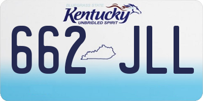 KY license plate 662JLL