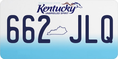 KY license plate 662JLQ
