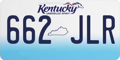 KY license plate 662JLR