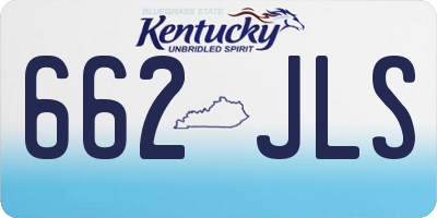 KY license plate 662JLS