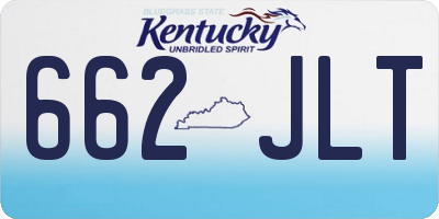 KY license plate 662JLT