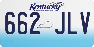 KY license plate 662JLV