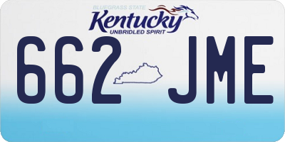 KY license plate 662JME