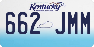 KY license plate 662JMM