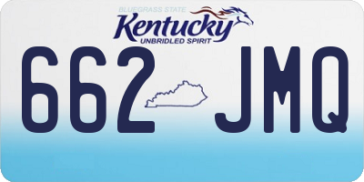 KY license plate 662JMQ
