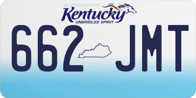 KY license plate 662JMT