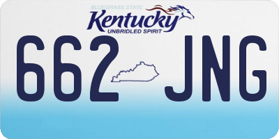 KY license plate 662JNG