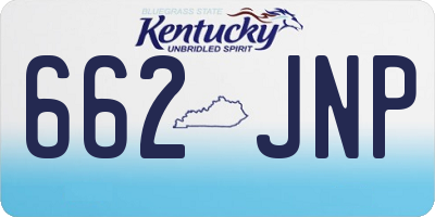 KY license plate 662JNP