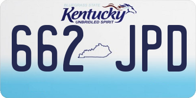 KY license plate 662JPD