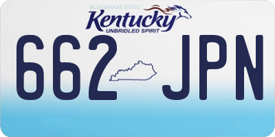 KY license plate 662JPN