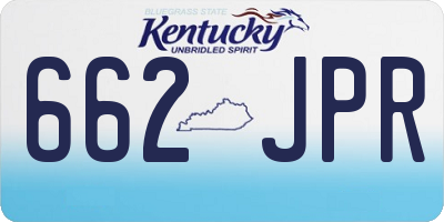 KY license plate 662JPR