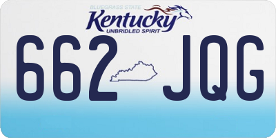 KY license plate 662JQG