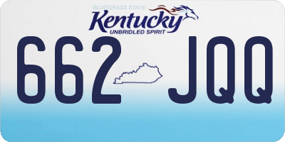KY license plate 662JQQ
