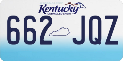 KY license plate 662JQZ